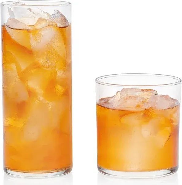 Libbey Miles 16-Piece Tumbler and Rocks Glass Set