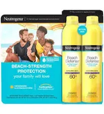 Neutrogena Beach Defense Sunscreen Spray Broad Spectrum SPF 60+ 8.5 oz 