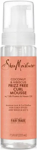 Shea Moisture Frizz Free Curl Mousse Coconut Hibiscus