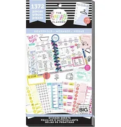 The Happy Planner Household Sticker Book 1372 pieces  Missing 48 Stickers