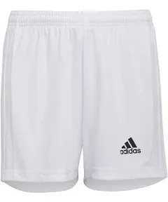 Adidas Youth 2.5&#034; Shorts Girl&#039;s Squad 21 Soccer Size Medium White HB7149