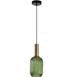 I-xun Modern Farmhouse Striped Glass Pendant Light Fixtures