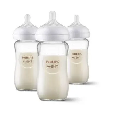 Philips/ Philips Glass Natural Baby Bottle with Natural response Nipple