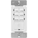 Enerlites HET06A 1-5-10-15-20-30 Minutes Preset In-Wall Countdown Timer Switch