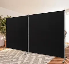 Rantila 2 Large Panels Room Divider,Portable Office Divider,Convenient Movable,Folding Partition Privacy Screen for Bedroom,Dini