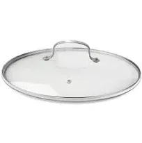 12” Vented Tempered Glass Lid, Oven Safe up to 350F, Dishwasher Safe, Shatter-Re