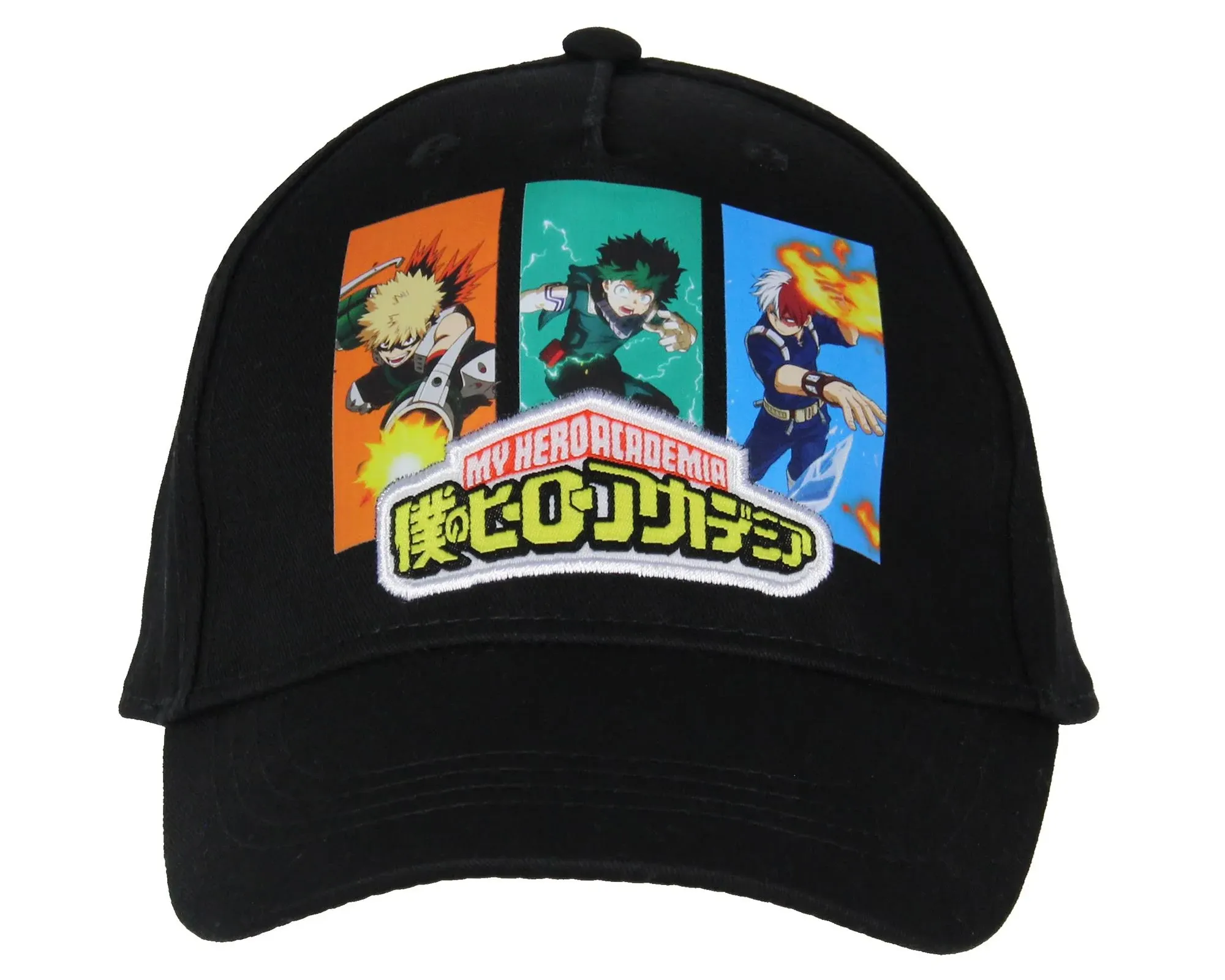 Bioworld My Hero Academia Anime Boys Hat Deku Shoto Bakugo Character Panel ...