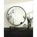 Martin Svensson Home 30" Framed Round Wall Mirror - Oil Rubbed Bronze