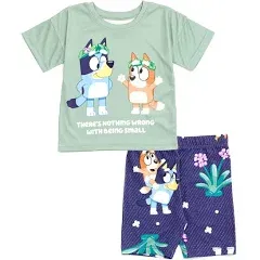 Girls Bluey Bingo T-Shirt and Shorts Outfit Set