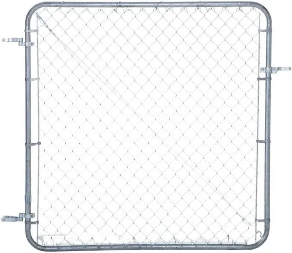 Adjust-A-Gate Fit-Right Adjustable Gate Kit with Round Corner Frame, Gray (Used)