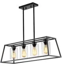 Senyshilon Dining Room Light Fixtures Over Table Kitchen Island Lighting Blac...