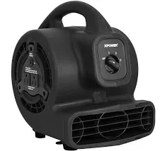 XPOWER P-80A Mini Mighty 138 W 600 CFM Centrifugal Air Mover, Carpet Dryer, Floo