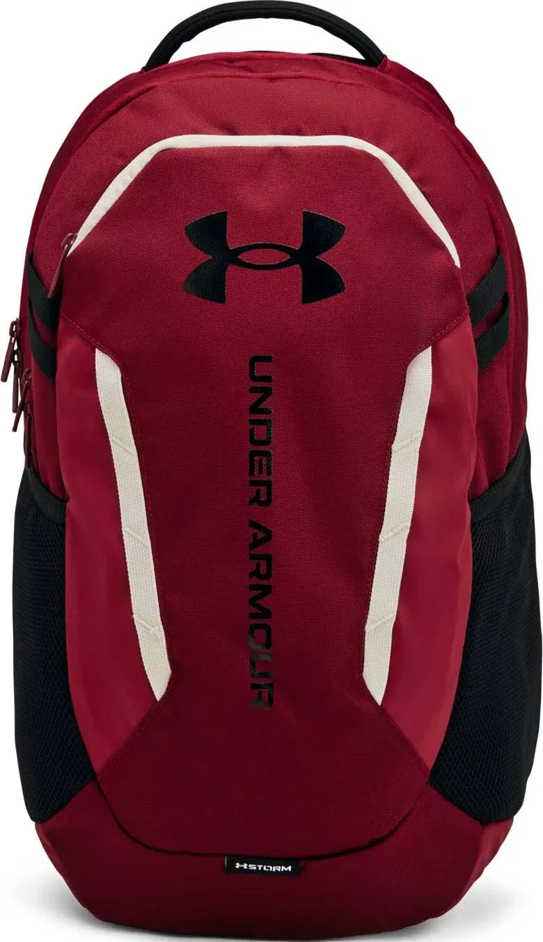 1384672625OSFM Under Armour Hustle 6.0 Backpack Cardinal/Black