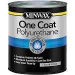 Minwax 356100000 One Coat Polyurethane, Quart, Gloss