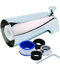 EZ-FLO Fit-All Tub Spout with Diverter - Chrome