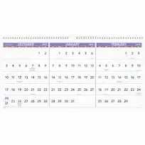 AT-A-GLANCE Deluxe Three-Month Reference Wall Calendar