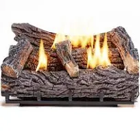 Duluth Forge 22" Ventless Natural Gas Fireplace Log Set