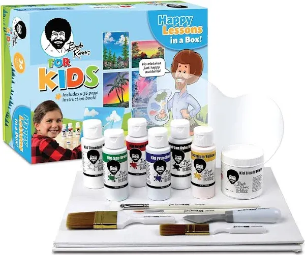 Bob Ross for Kids Happy Lessons in A Box