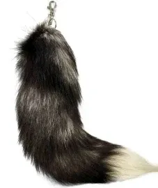 Fluffy Real Fox Fur Keychain