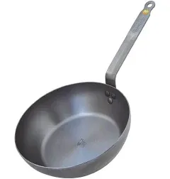 1X De Buyer MINERAL B Carbon Steel Country Fry Pan - 12.5” - Ideal for Sauteing