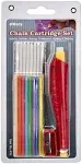 CHALK CARTRIDGE SET FOR MARKING FABRICS SEWING QUILTING &amp; CRAFTS WHITE &amp; COLORS