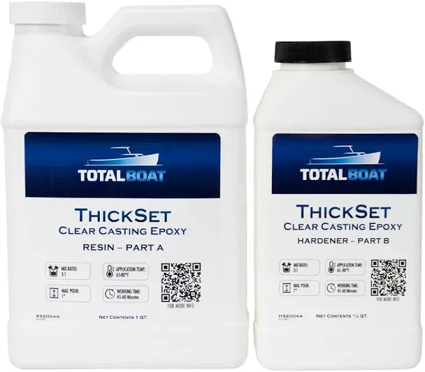 TotalBoat ThickSet Deep Pour Clear Epoxy Resin