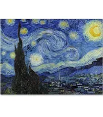 iCanvas The Starry Night by Vincent van Gogh Canvas Print