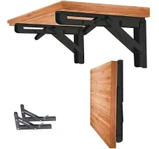 HNIUyun 2pcs Folding Shelf Brackets