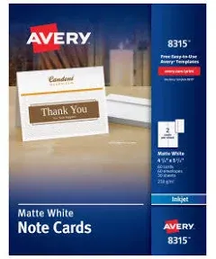 Avery Note Cards