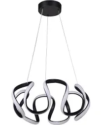  LED Pendant in Flat Black - 6845141