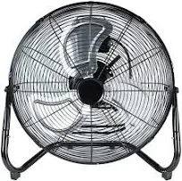 Simple Deluxe 3-Speed High Velocity Heavy Duty Metal Industrial Floor Fans