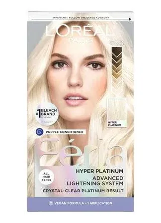 L&#039;Oreal Paris Feria Absolute Platinum Advanced Lightening System Bleach.