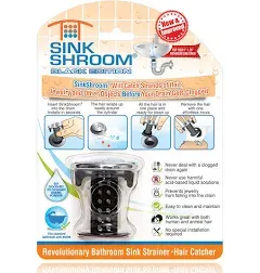 SinkShroom Revolutionary Bathroom Sink Drain Protector Hair Catcher