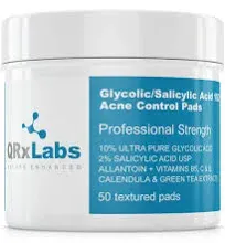 QRxLabs Glycolic/ Salicylic Acid Acne Control Pads