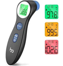 Infrared Forehead Thermometer with Fever Indicator - Non Contact (New)