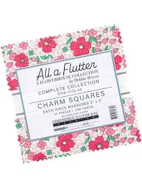 Debbie Beaves Flowerhouse All a Flutter Charm Pack