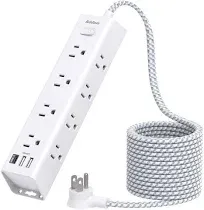 Surge Protector Power Strip - Extension Cord, Power Strip with 12 Widely 10 FT