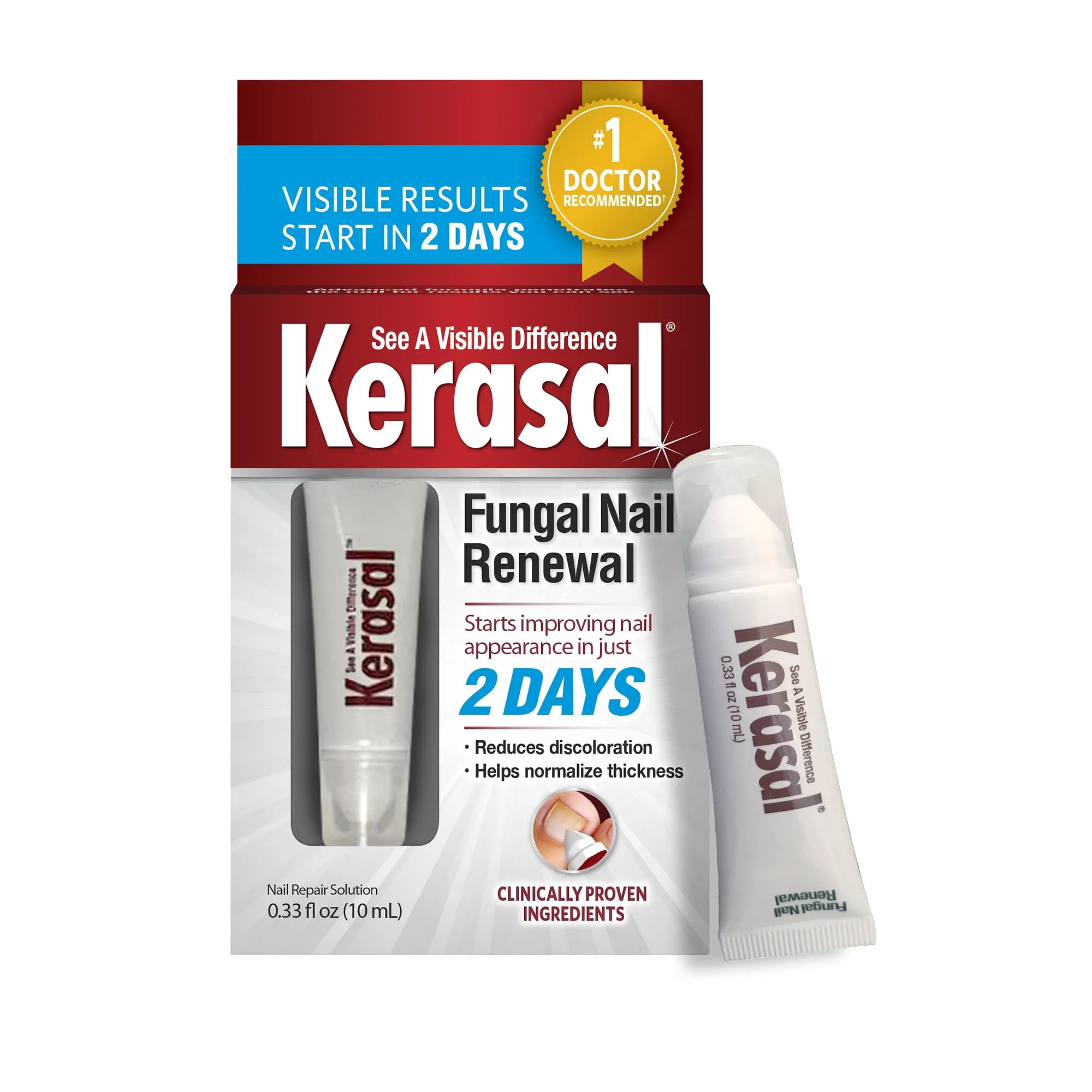 Kerasal Nail Renewal Plus Tea Tree Oil Fungal Nail Repair Solution (10 ml)