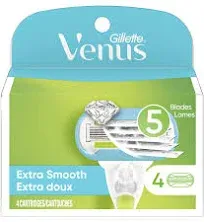 Gillette Venus Embrace Womens Razor Blade Refills, 2Pack (4 Count)