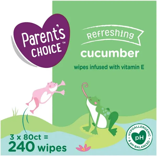 Baby Wipes Cucumber Scent 240 Count