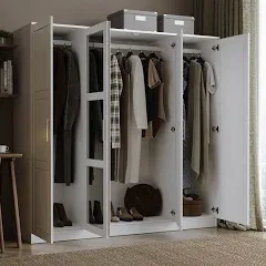 Palace Imports Cosmo 4-Door Wardrobe