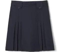 French Toast Girls' Front Pleated Skirt with Tabs