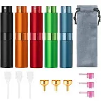 Tekson 5PCS 8ml Travel Perfume Atomizer