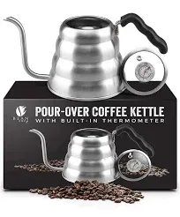 Bean Envy Gooseneck Pour Over Coffee Kettle 40oz/1.2L Premium Grade Stainless