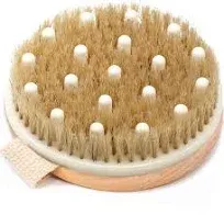 Dry Brushing Body Brush - Round Exfoliating Brush, Body Brush, Dry Brush 