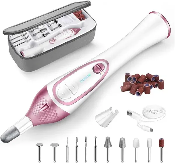 36-Piece Professional Manicure Pedicure Kit-Cordless Electric Nail File Kit,2...