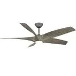 Modern Forms Zephyr 5 62" Ceiling Fan, Graphite/Weathered Wood, Ceiling Fans