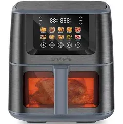 SEEDEEM Max XL Air Fryer 8 Quart 10-in-1 Hot Air Fryer Oven with Color LCD Display Touchscreen