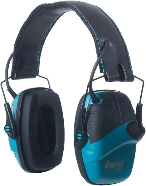 Howard Leight by Honeywell Impact Sport Sound Amplification Electronic Shooting Earmuff, Teal - R-02521