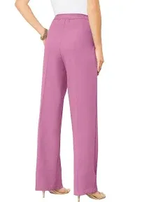 Roaman's Women's Plus Size Wide-Leg Bend Over Pant